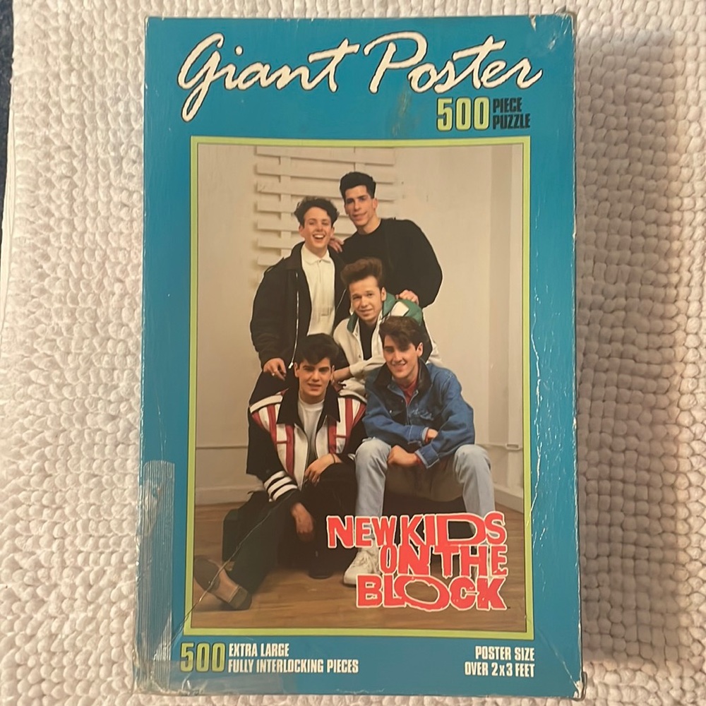 💙NEW KIDS ON THE BLOCK 500 Piece Giant Puzzle Poster.